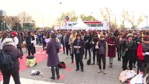 Şilili kadınların danslı protestosu İstanbul'a taşındı