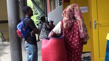 Cyclone Belna: des Mahorais trouvent refuge dans un gymnase