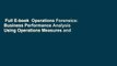Full E-book  Operations Forensics: Business Performance Analysis Using Operations Measures and