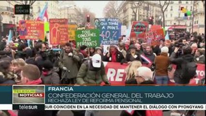 Francia: la CGT se pronuncia contra la reforma de pensiones