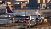 Airliners taking off and landing Lambert International Airport in St. Louis, MO