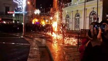 Natale ad Andria: spettacolo di luci per l'albero in Piazza Catuma