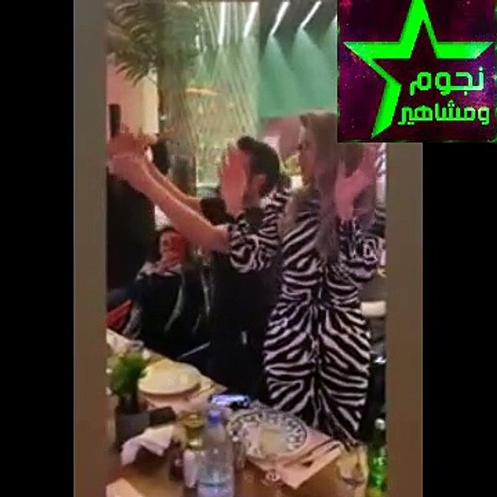 مايا دياب تثير الجدل فى الرياض بعد وصلة رقص مع سعد الصغير