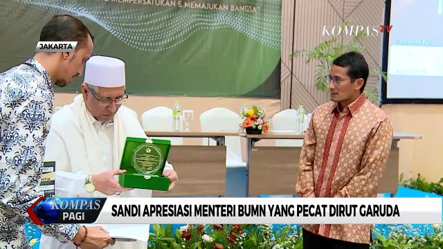 Kasus Harley Ilegal, Sandiaga Apresiasi Erick Thohir yang Pecat Dirut Garuda