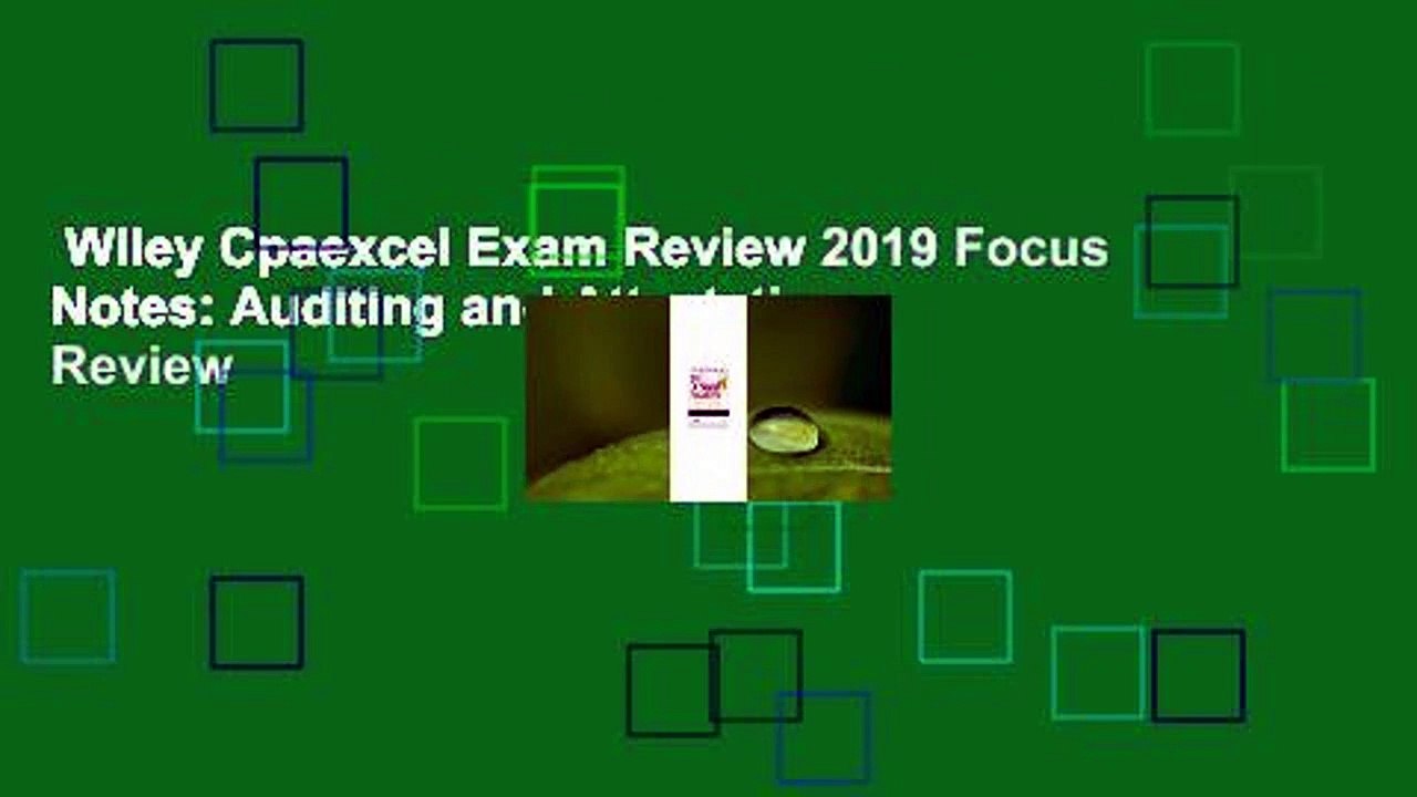 Wiley Cpaexcel Exam Review 2019 Focus Notes: Auditing and Attestation  Review