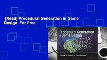 [Read] Procedural Generation in Game Design  For Free