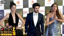 Kartik Aaryan, Sara Ali Khan & Ananya Panday At Red Carpet Of Star Screen Awards 2019