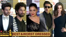 BEST & WORST Dressed | Ranveer, Deepika, Kartik, Sara, Ananya, Shahid, Kiara | Star Screen Awards
