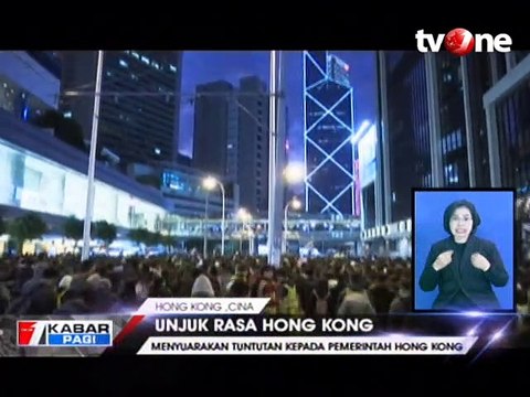 Demonstrasi Terbesar Tandai 6 Bulan Gejolak Protes Hong Kong
