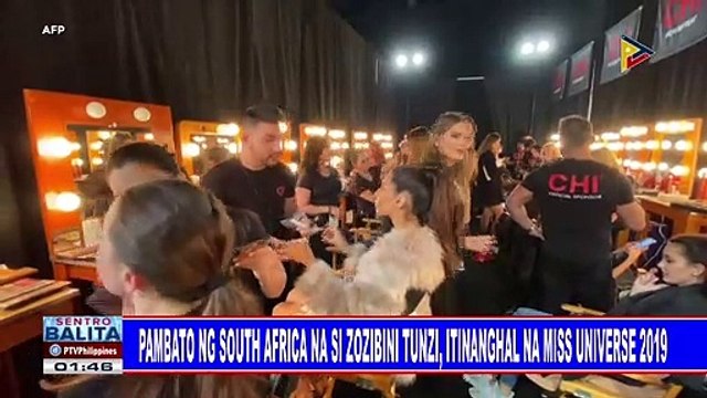 Pambato ng South Africa na si Zozibini Tunzi, itinanghal na Miss Universe 2019