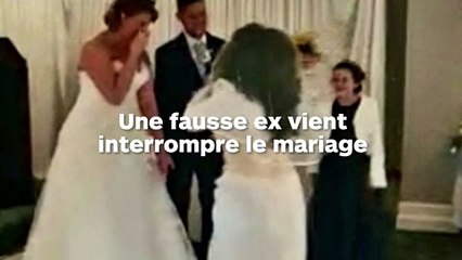 Quand une ex débarque et interrompt le mariage...