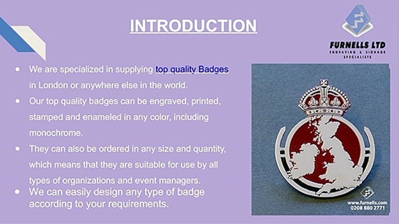 Engraved & Personalized Badges