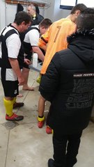 La joie des séniors2 après leur victoire face à Via DOMITIA