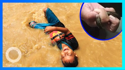 大馬洪水釀災 男童遭水蛭鑽入肛門而吐血