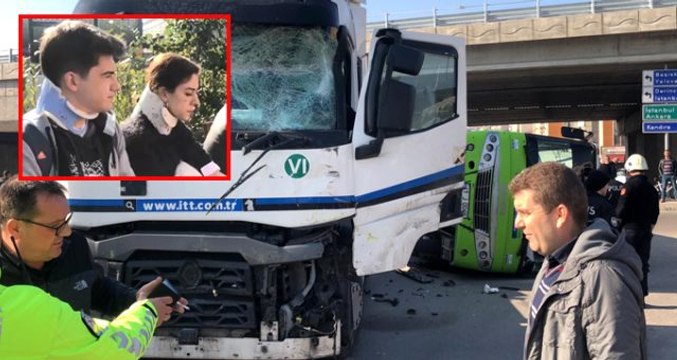 İzmit'te halk otobüsü ile tanker çarpıştı! Çok sayıda yaralı var