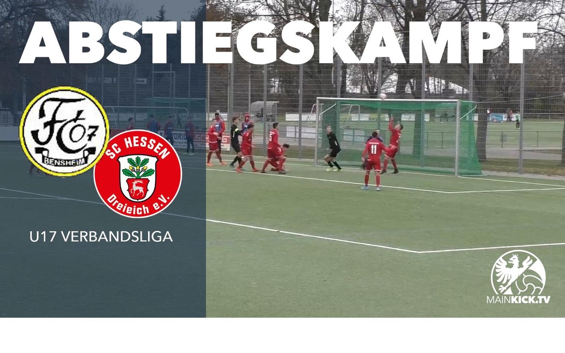 Siegtreffer in letzter Sekunde | FC 07 Bensheim U17 – SC Hessen Dreieich U17 (Verbandsliga)