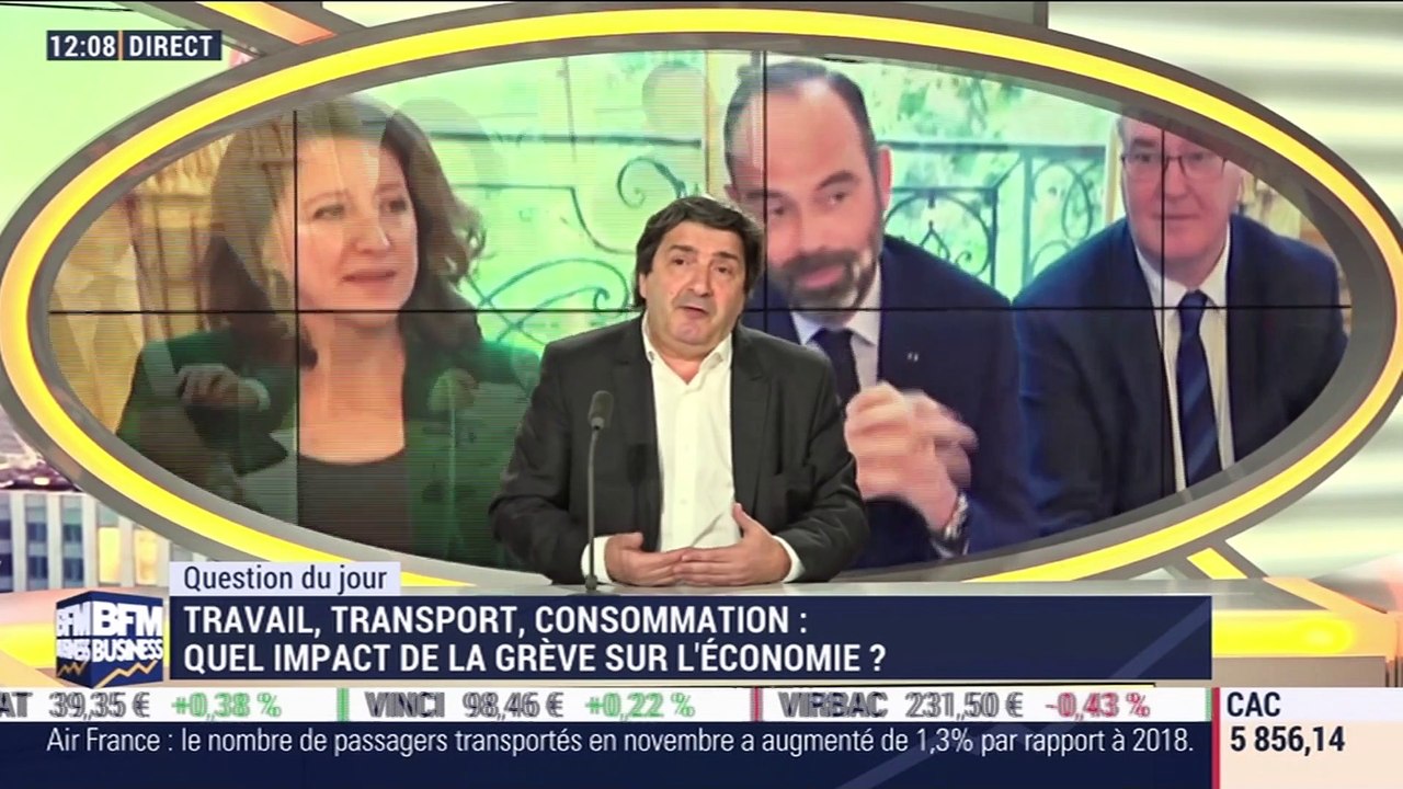 Dominique Restino (Chambre de Commerce et d'Industrie de Paris) : Travail, transport, consommation... quel impact de la grève sur l'économie ? - 09/12