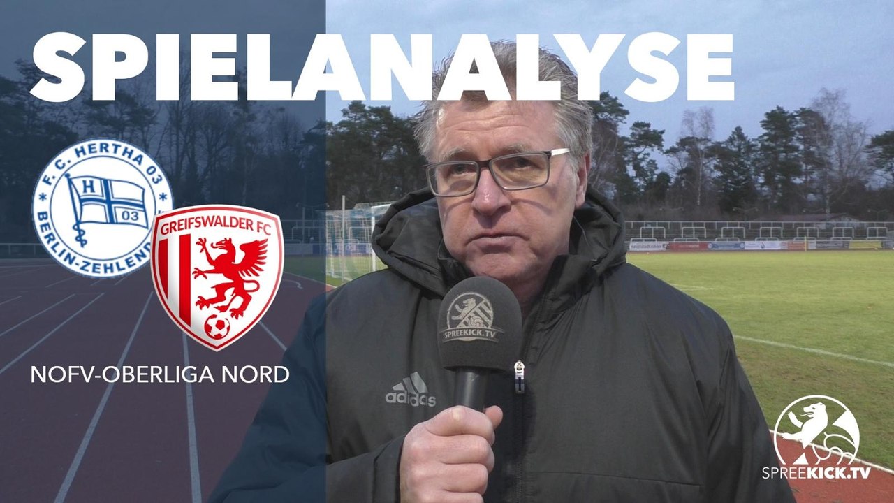Spielanalyse | FC Hertha 03 Zehlendorf - Greifswalder FC (15. Spieltag, NOFV-Oberliga Nord)