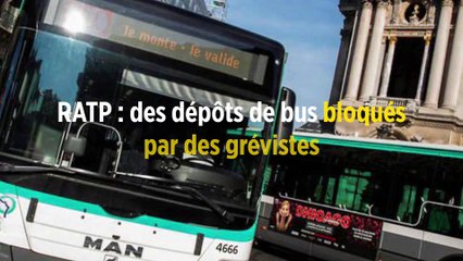 RATP : des dépôts de bus bloqués par des grévistes