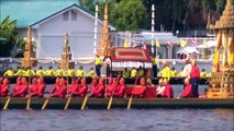 The last Rehearsal Royal Barge procession  in Bangkok, Thailand