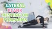 Lateral plank resting on forearms - Step to Health