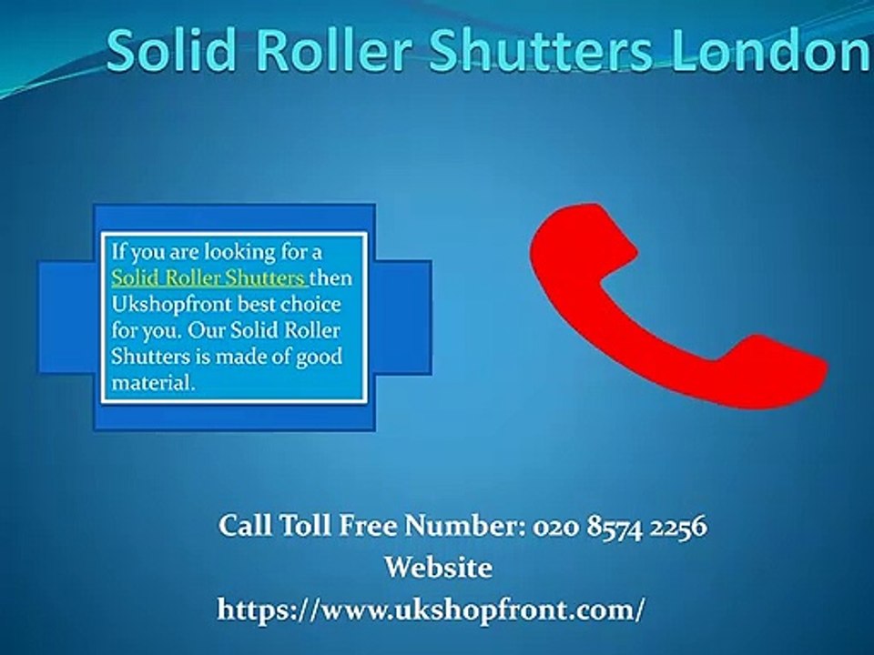 London Roller Shutter Doors