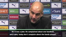 Don't talk about handballs! - Guardiola opens up on joke with Solskjaer