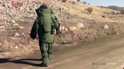 Jandarma, şehit bomba imha uzmanının görüntülerini paylaşmış