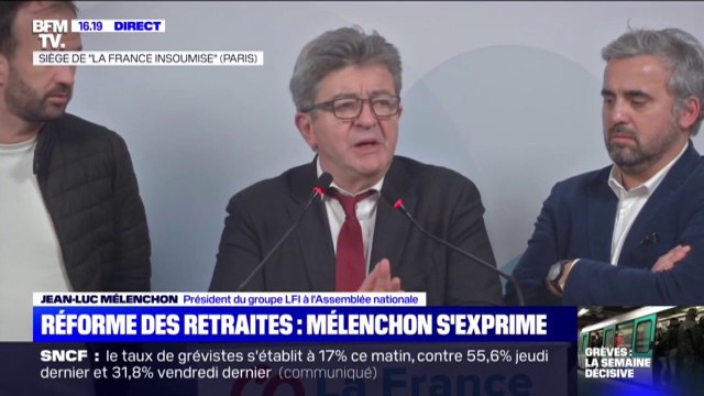 Jean-Luc Mélenchon sur la grève: Mieux vaut quelques jours de galère que des années de misère