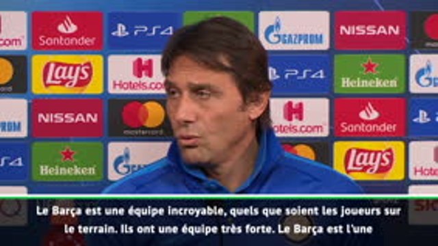 Groupe F - Conte : Le Barça est une équipe incroyable