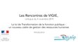 Les rencontres de Vigie 2019 : Ouverture du colloque par Thierry Le Goff et Olivier Dussopt
