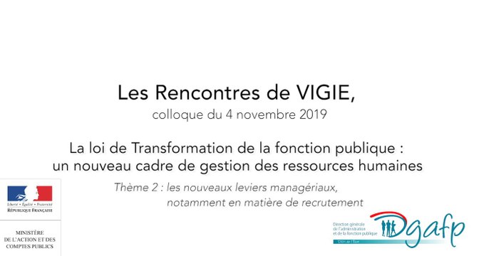 Les rencontres de Vigie 2019 : Les nouveaux leviers managériaux