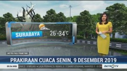 Prakiraan Cuaca, Senin 9 Desember 2019