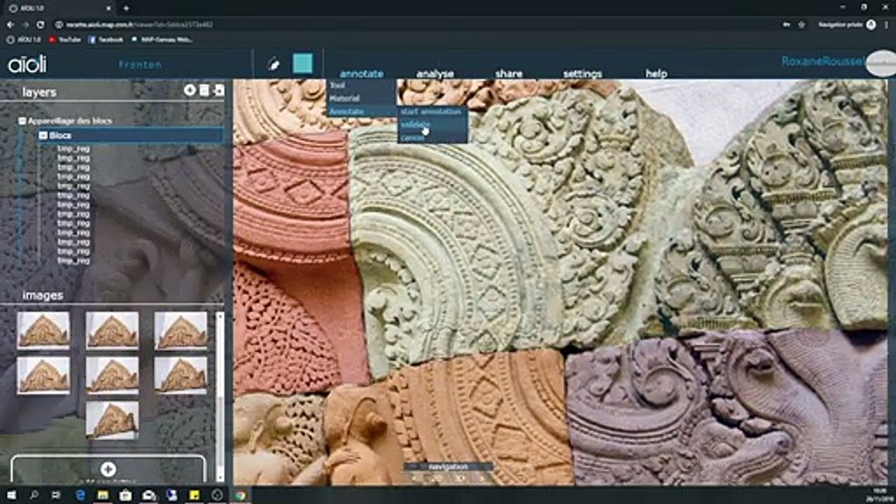 Démonstration de la plateforme Aïoli - création d'un projet