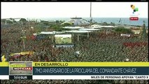 Miles de milicianos juramentan a 7 años de la proclama de Hugo Chávez