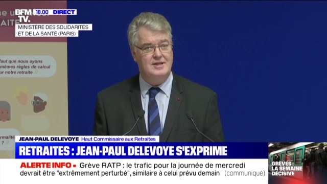 Jean-Paul Delevoye sur la réforme des retraites: il y a une demande d'équité mais aussi de solidarité