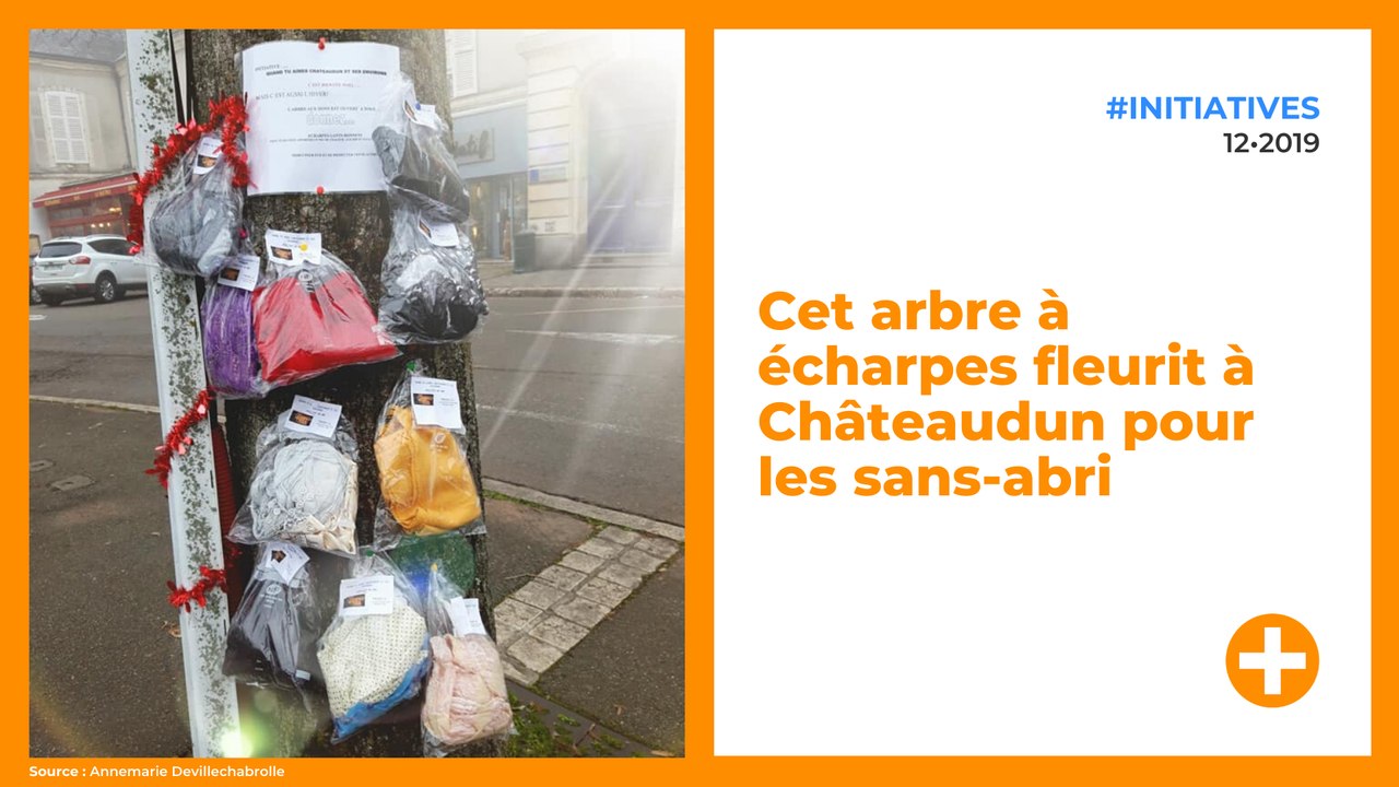 Cet arbre à écharpes fleurit à Châteaudun pour les sans-abri