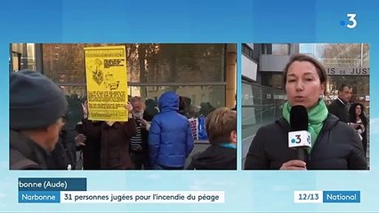 Narbonne : 31 "gilets jaunes" jugés pour l'incendie d'un péage