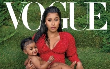 Cardi B and Daughter Kulture Grace Cover of 'Vogue'