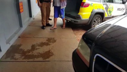 PM encaminha detido por violência doméstica para a delegacia