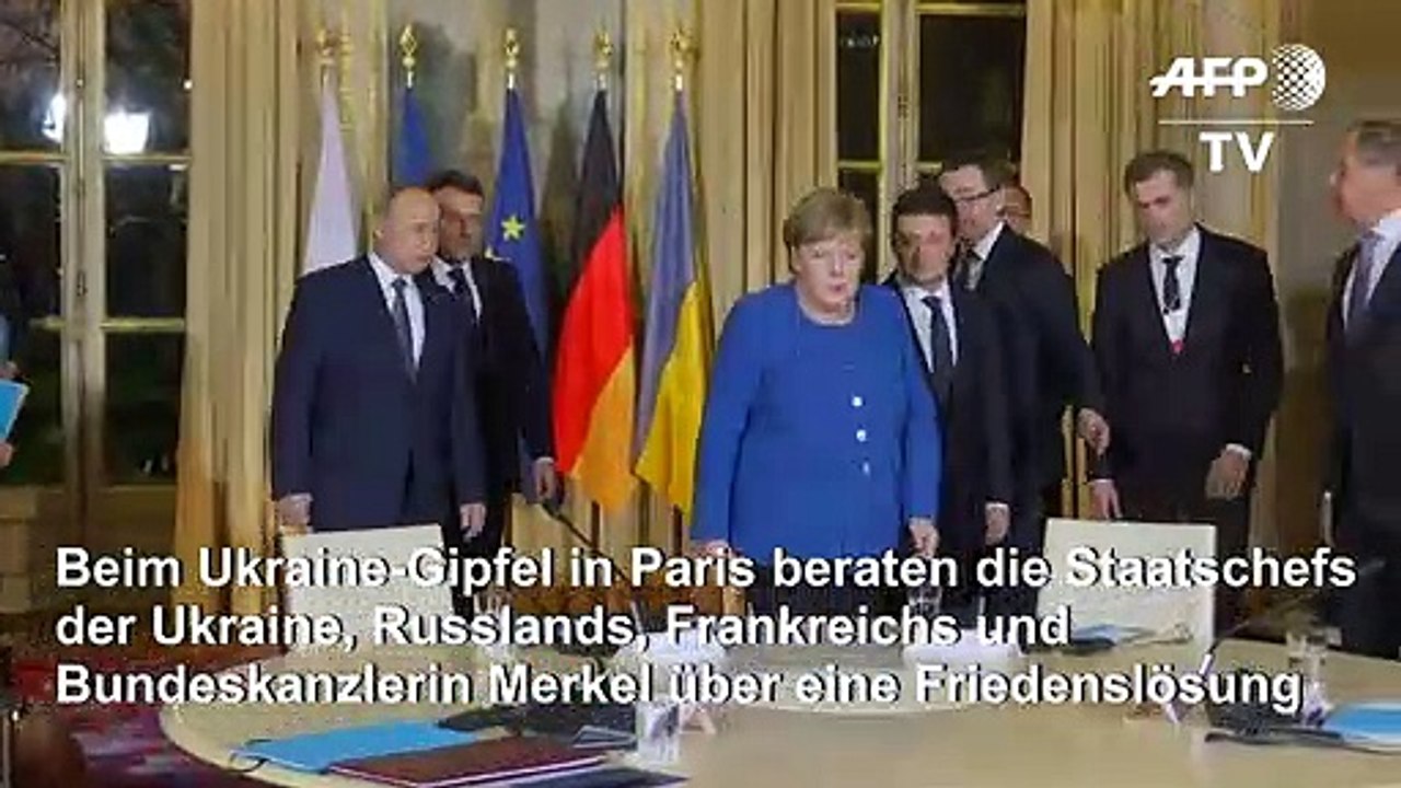 Putin und Selenskyj treffen bei Ukraine-Gipfel erstmals aufeinander