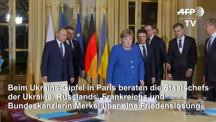 Download Video: Putin und Selenskyj treffen bei Ukraine-Gipfel erstmals aufeinander