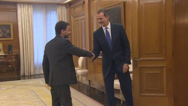 Felipe VI recibe a Jaume Asens para la ronda de contactos