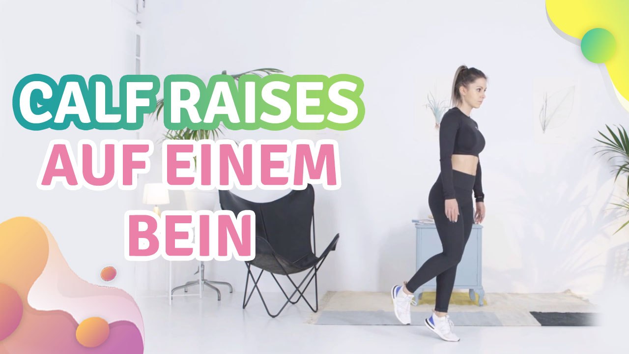Calf Raises, auf einem Bein -  Besser gesund Leben