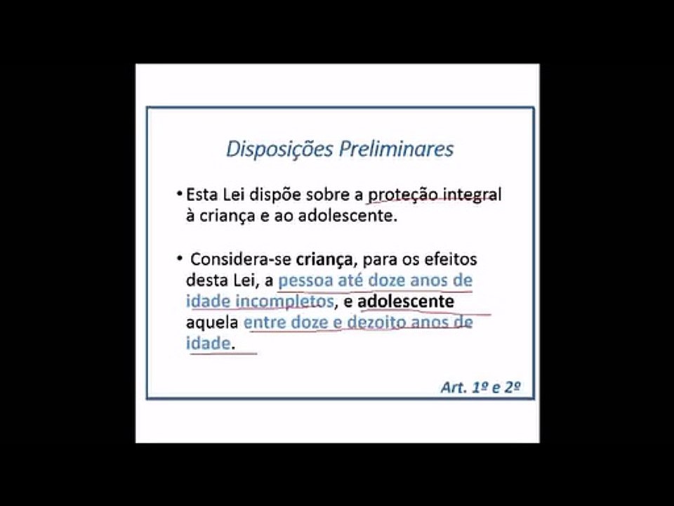 Estatuto da Criança e do Adolescente Lei nº 8069/90  Convivência Familiar e Direito à Profissionalização