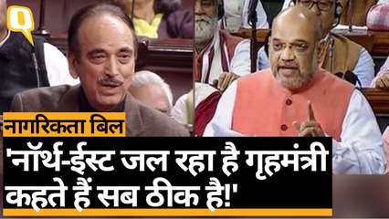 Citizenship Amendment Bill अगर सभी को पसंद है तो North-East जल क्यों रहा है?: Azad | Quint Hindi