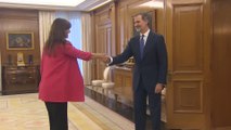 Felipe VI se reúne con Laura Borras por la ronda de contactos