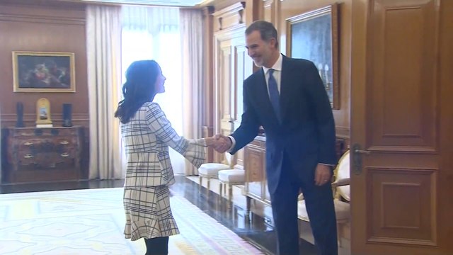 Felipe VI recibe a Inés Arrimadas por la ronda de contactos