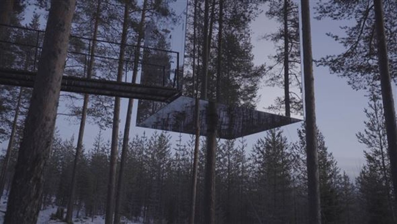 Einmaliges Erlebnis: In diesem Spiegel-Würfel kann man schlafen