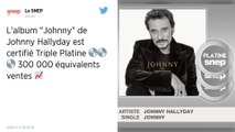 Johnny Hallyday. Son deuxième album posthume a passé la barre des 300 000 ventes